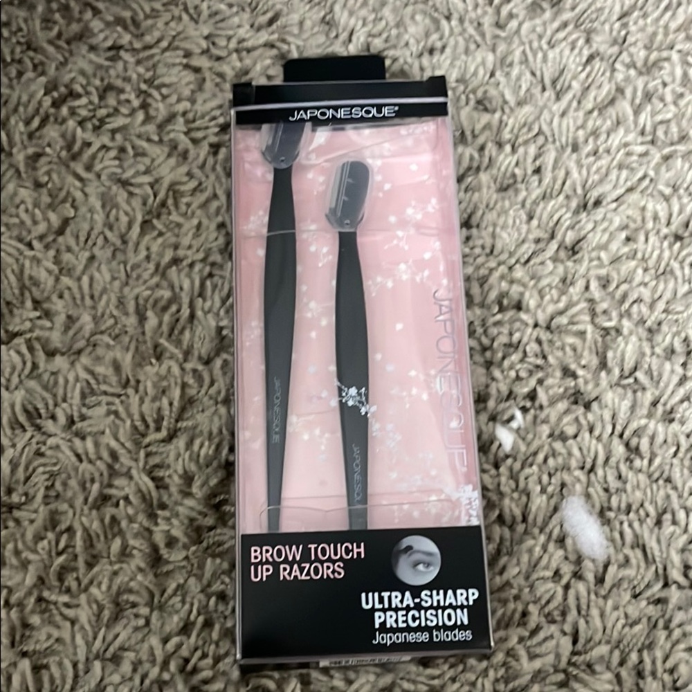Japonesque Brow Touch Up Razors - Pink and Black